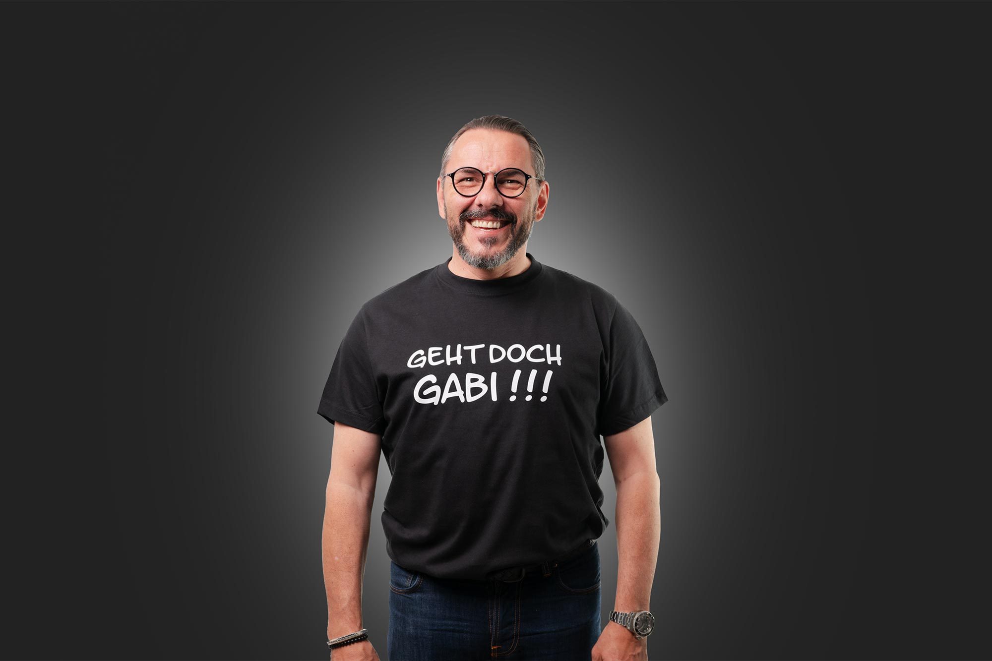 T-shirt mit dem Aufdruck "Geht doch Gabi!!!"