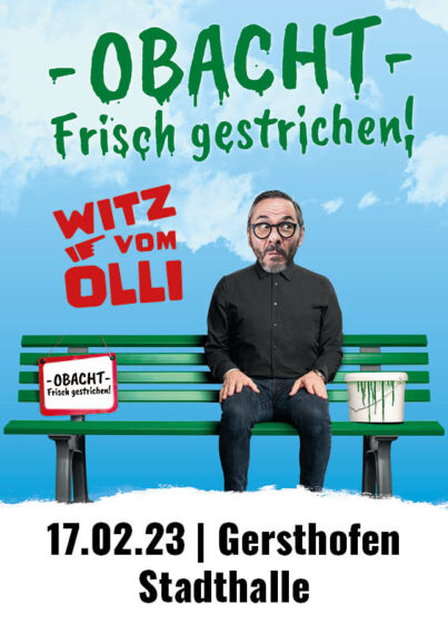 Tourplakat Witz vom Olli Gersthofen Stadthalle